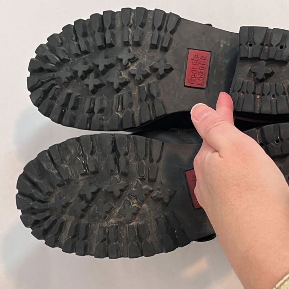 Georgia Logger Women's Clogs Black Size 8 Leather Slip On Slides Mule - Picture 9 of 9